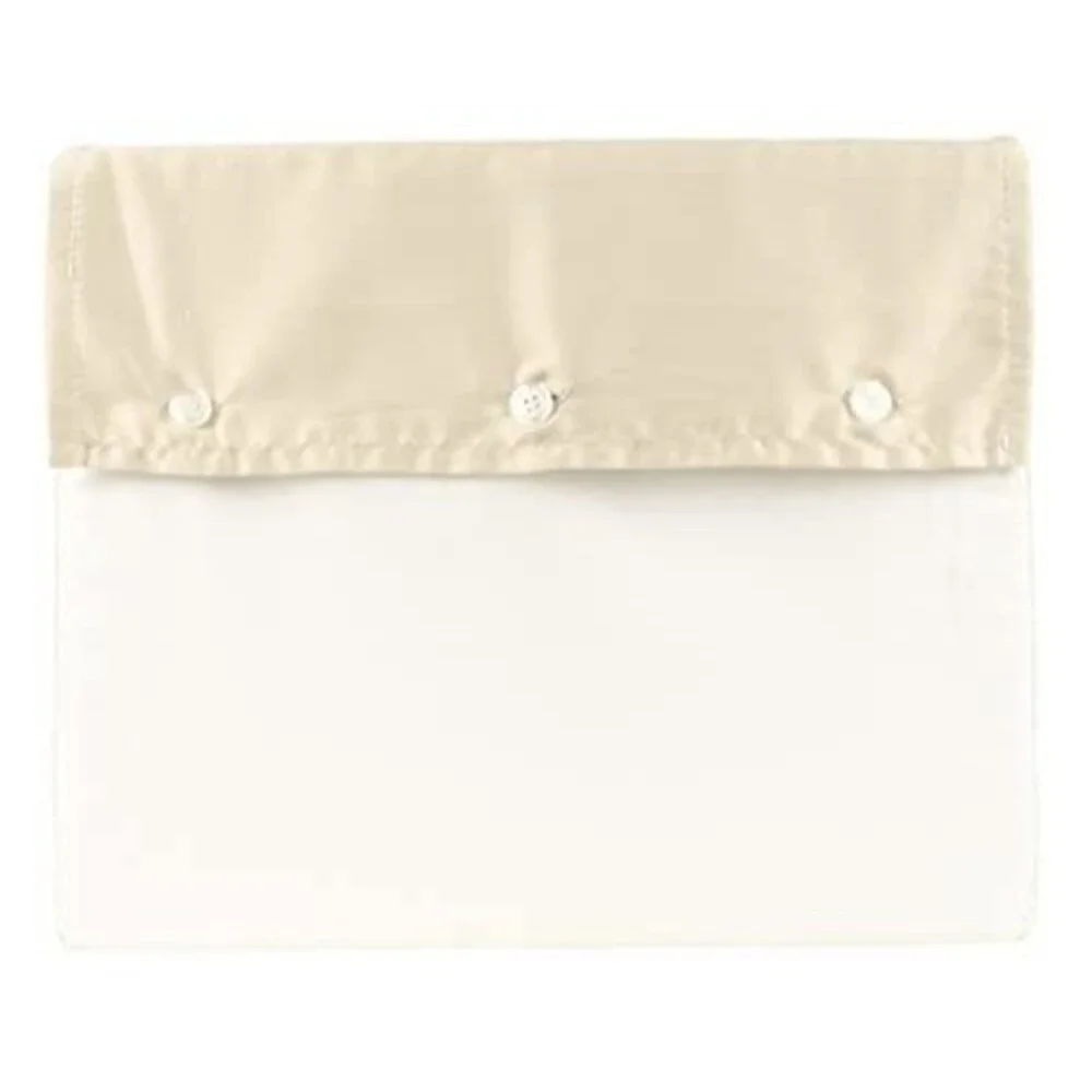 Organic Sateen Border Twin Duvet Cover CSnd 66X86 Inches